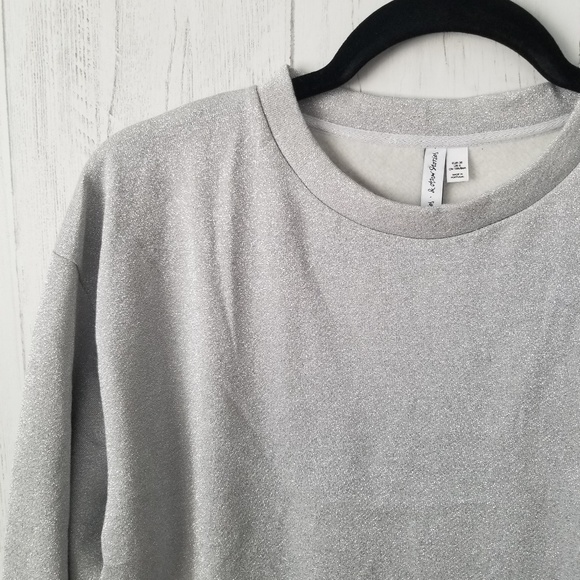 NWOT & Other Stories Silver Metallic Sweater Sz 6 - Picture 5 of 6